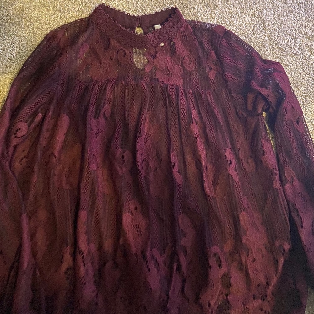 Maroon Blouse